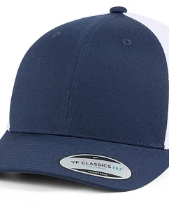Flexfit 6606TNU 6-panelová čiapka „2-Tone Trucker“ 55.06TU tmavomodrá/biela