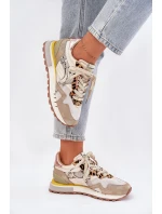 Sneakersy Buty Sportowe Damskie D.Franklin DFSH378006 Złote