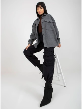 Košeľa DN KS 4005.99P tmavo šedá