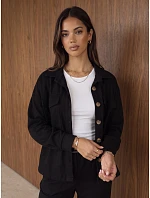 Dámska súprava s blúzkou a nohavicami, čierna, FashionStreet AY1239