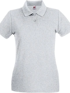 Fruit of the Loom Lady-Fit Premium Polo Dámske piké polo 16.3030 melírovaná šedá