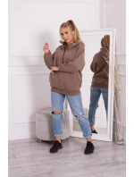 Mikina s kapucňou mocca