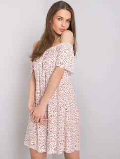 Šaty D73771M30145G bielej a červenej