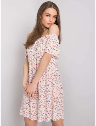 Šaty D73771M30145G bielej a červenej