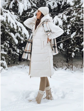 Dámska prešívaná vesta NOELIA biela FashionStreet TY3133