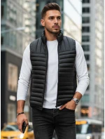 Pánska prešívaná vesta čierna FashionStreet TX5084