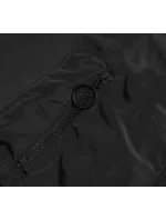 Čierny dámsky dres z rôznych spojených materiálov (AMG683/1)