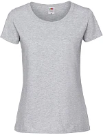 Fruit of the Loom Lady-Fit Iconic 195 T Dámske tričko z hrubej bavlny 16.1424 heather grey Fruit of the Loom Lady-Fit Iconic 195 T Dámske tričko z hrubej bavlny 16.1424 heather grey