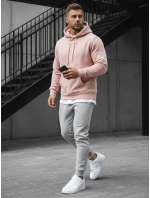 Ružová pánska mikina FashionStreet BX4845