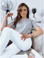 MAYLA dámske tričko svetlo šedé FashionStreet RY2122 MAYLA dámske tričko svetlo šedé FashionStreet RY2122