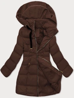 Dámska bunda s kapucňou J Style Chocolate (5M3231-158)