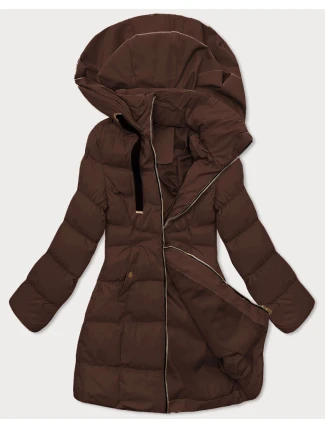Dámska bunda s kapucňou J Style Chocolate (5M3231-158)