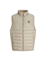 Jack&Jones pánska vesta bez rukávov JJEBRADLEY LIGHT BODYWARMER COLLAR NOO 12280973 CROCKERY