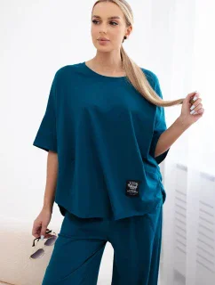 Súprava bavlnená blúzka + námornícke nohavice