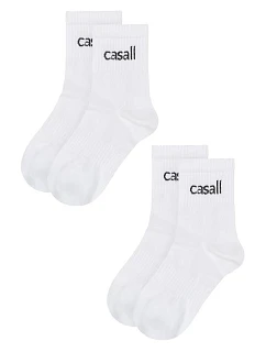 Športové ponožky CASALL Urban Tube Sock, balenie po 2 kusoch, biela farba
