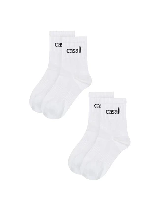 Športové ponožky CASALL Urban Tube Sock, balenie po 2 kusoch, biela farba Športové ponožky CASALL Urban Tube Sock, balenie po 2 kusoch, biela farba