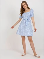 LK SK 509002 šaty.03P biela a modrá