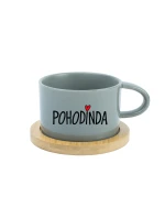 POHODINDA - sivý hrnček makrónka 200 ml POHODINDA - sivý hrnček makrónka 200 ml