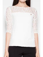 Dámska blúzka VT011 ecru - Venaton Dámska blúzka VT011 ecru - Venaton