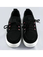 Čierne nazúvacie dámske tenisky (C1039)