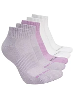 Skechers 5-balenie Unisex 1/2 Terry Qtr Crew S602095-501 Fialové 35–38