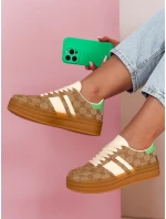 Dámske tenisky MOTIONA khaki FashionStreet ZY0902