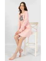 Dámska nočná košeľa s dlhým rukávom Good vibes