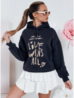 Dámska nadrozmerná mikina LOVEWILL navy blue FashionStreet BY1467 Dámska nadrozmerná mikina LOVEWILL navy blue FashionStreet BY1467
