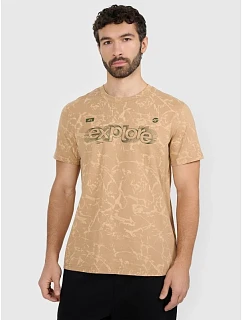 Pánske tričko s potlačou 4F 4FRAW25TTSHM3379-83A pánske