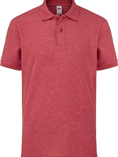 Fruit of the Loom Kids 65/35 Polo Detské piqué polo 16.3417 vintage heather red