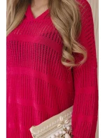 Rayonová fuchsiová ažurová súprava