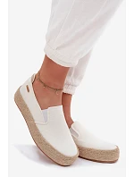 Dámske espadrilky na platforme Big Star TT274090 Ecru Dámske espadrilky na platforme Big Star TT274090 Ecru