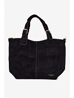 Černá kabelka z imitace semiše Clarette