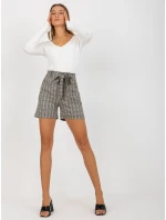 Dámske šortky LK SN 506942 2.15 béžovej a bielej