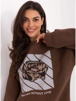 Mikina MI BL 4216.15 hnedá