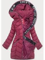 Červená dámska páperová bunda pre prechodné obdobie (2M-001) Červená dámska páperová bunda pre prechodné obdobie (2M-001)