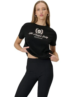 Dámske tričko 4F F2738 dark black 4FWSS26TTSHF2738 20S