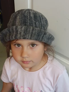 Dámska vlnená čiapka CZ17517-3 grey melange - Art of Polo