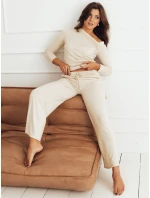 Dámske nohavice NELIS light beige FashionStreet UY1840 Dámske nohavice NELIS light beige FashionStreet UY1840