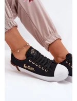 Trampki Materiałowe Damskie Lee Cooper LCW-25-31-3427L Czarne