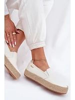 Dámske espadrilky na platforme Big Star TT274090 Ecru Dámske espadrilky na platforme Big Star TT274090 Ecru