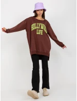 Mikina VI BL 3102.01P tmavo hnedá