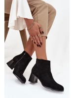 Dámske členkové topánky JH21-80 black - Marilou Dámske členkové topánky JH21-80 black - Marilou