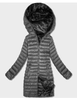 Obojstranná bunda - dámska kožušinová Goodlookin graphite (P3-6001-27) Obojstranná bunda - dámska kožušinová Goodlookin graphite (P3-6001-27)