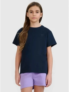 Dievčenské jednofarebné tričko 4F 4FJWMM00TTSHF2332-31S