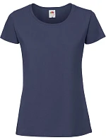 Fruit of the Loom Lady-Fit Iconic 195 T Dámske tričko z hustej bavlny 16.1424 tmavomodré