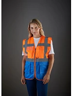 Yoko HVW 801 Hi-Vis multifunkčná vesta 79.W801 nebesky modrá