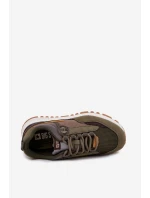 Buty Sportowe Sneakersy Męskie Big Star RR174280 HI-POLY SYSTEM Ciemnozielone