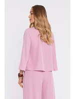 M905 Elegantná blúzka s voľnými rukávmi - púdrová M905 Elegantná blúzka s voľnými rukávmi - púdrová