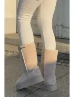 Snežnice s vysokou platformou Big Star OO274894 Light Beige